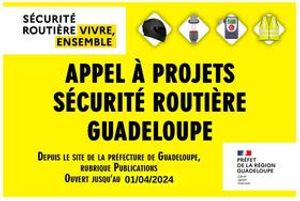 Appel à projets "Sécurité Routière Guadeloupe 2024" 