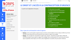 Le droit et l'accès à la contraception d'urgence. Le point sur la législation française (dossier) -Le Crips-île-de-France