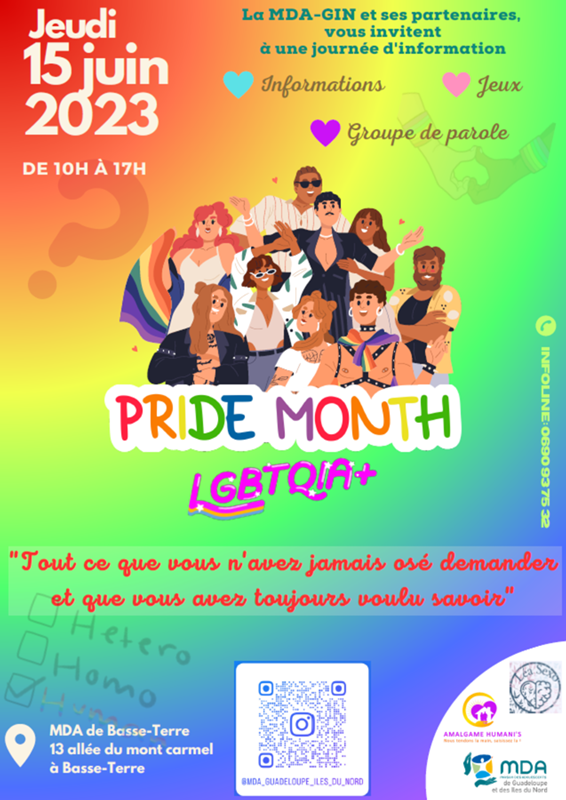 Visuel Journée LGBTQUIA+ MDA-GIN - 2023